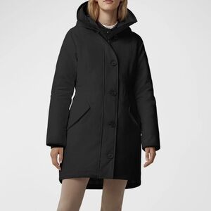 Canada goose rossclair parka black label heritage with fur